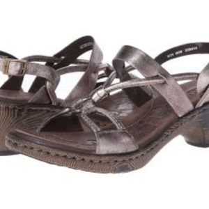 Born pewter color sandals
